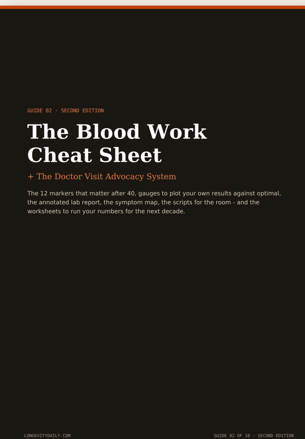 The Blood Work Cheat Sheet cover